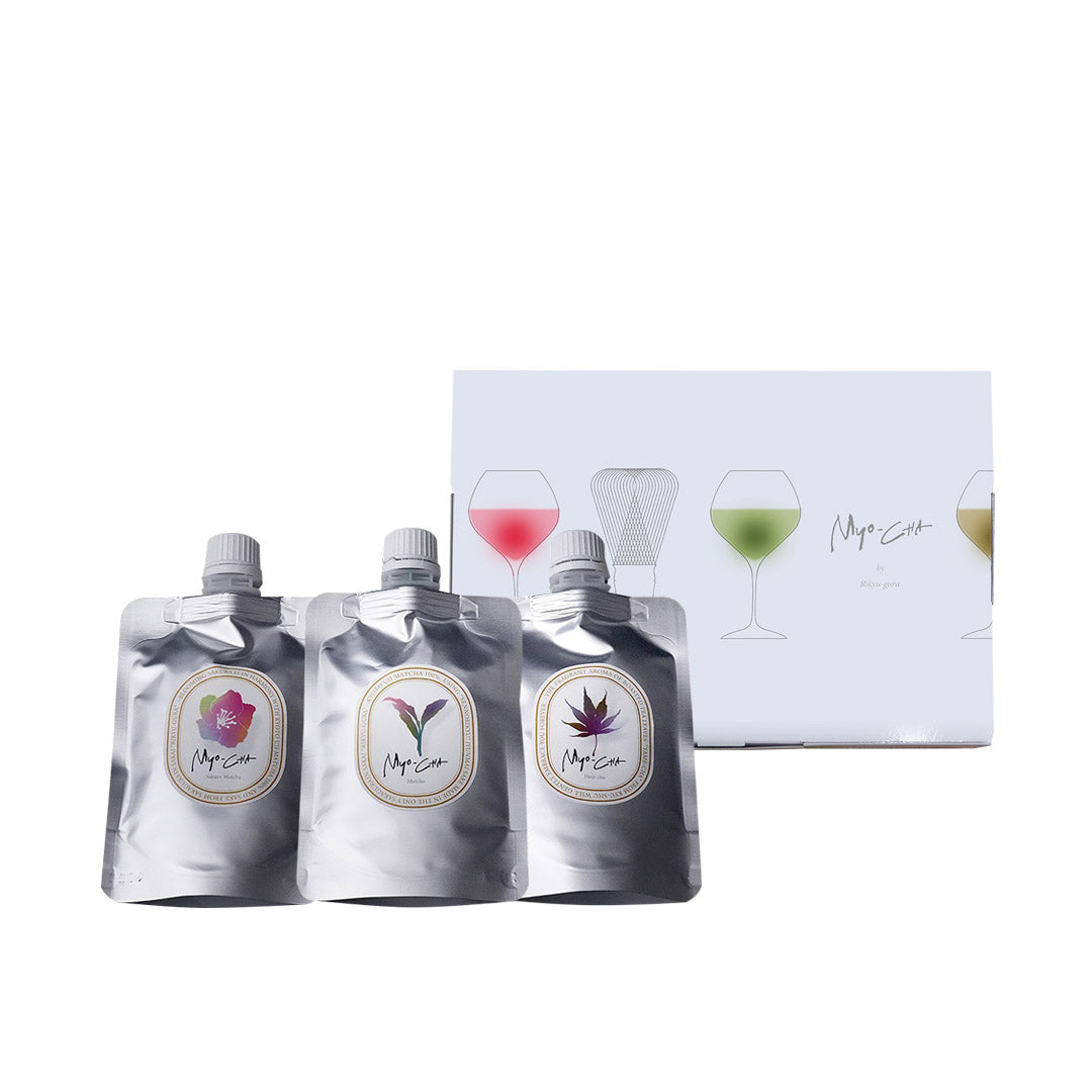 妙chaパウチ3種セット（抹茶、さくら抹茶、ほうじ茶）